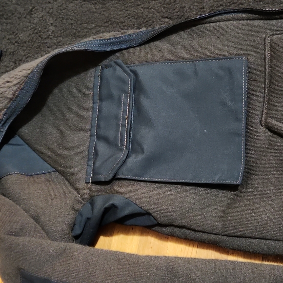 Military Cold Weather Zippered Shirt Uber Thick & Warm Brown & Black Velcro Pckt - Picture 5 of 6